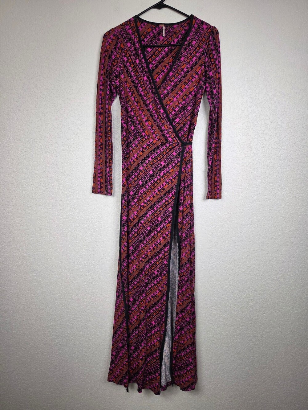 Free People Floral Wrap Maxi Dress XS